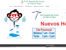 Tablet Screenshot of hospitalpaipa.gov.co